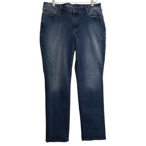 Eddie Bauer Women's Size 14 Blue Jeans, Curvy Fit, Straight Leg